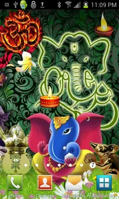 Shri GANESHA HQ Live Wallpaper android App screenshot 1